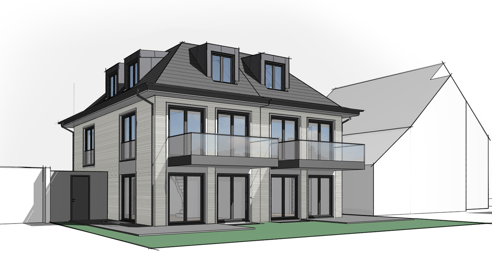 Doppelhaus M&uuml;nchen-Waldtrudering